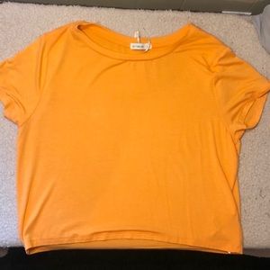 Orange cropped tee
